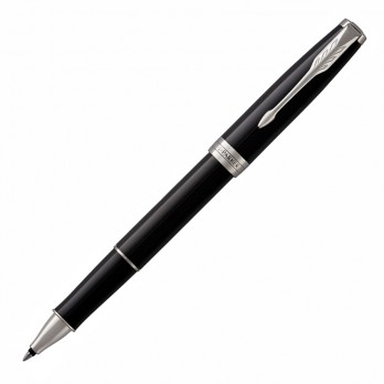 Metal Pen Rollerball Parker Sonnet - Lacquer Black Palladium Chrome Trim