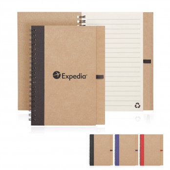 Eco Notebook Recycled Paper Spiral Bound