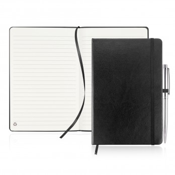 A5 LEATHER GRAIN PU NOTEBOOK