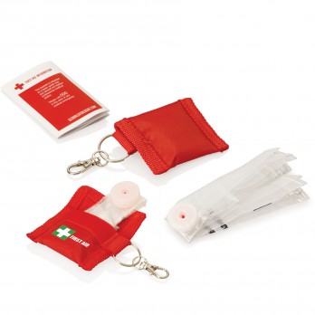 First Aid CPR Mask Keyring