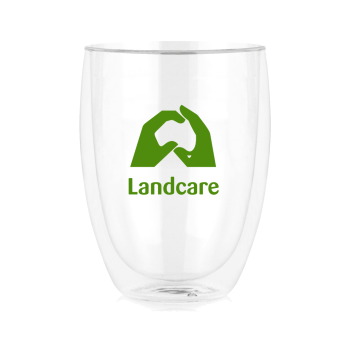 Amiens Double Wall Coffee Cup Glass 350ml