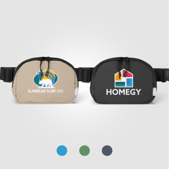 Taiga rPET Nylon Zippered Waist Bag - 1.2 L