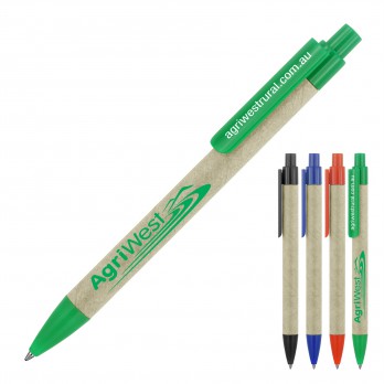 Eco Pen Ballpoint Recycled Paper Sage