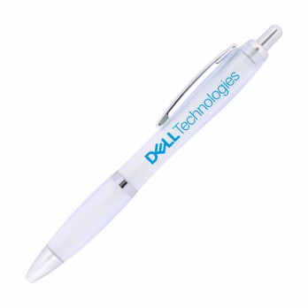 Plastic Pen Ballpoint Frosted Cara - BLUE INK