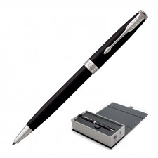 Metal Pen Ballpoint Parker Sonnet - Matte Black Palladium Chrome Trim