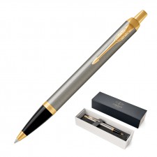 Metal Pen Ballpoint Parker IM - Brushed Stainless GT