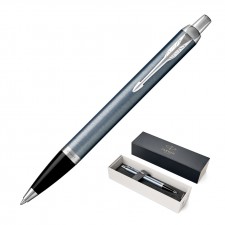 Metal Pen Ballpoint Parker IM - Blue Grey Stainless CT