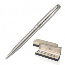 Metal Pen Ballpoint Parker Sonnet - Brushed Stainless Palladium Chrome Trim