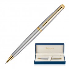 Pencil Mechanical Metal Waterman Hemisphere - Brushed Stainless 23K Gold Plated Trim