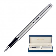 Metal Pen Rollerball Waterman Hemisphere - Brushed Stainless Palladium Chrome Trim