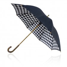 Umbrella 58cm Double Canopy Shelta Black Check