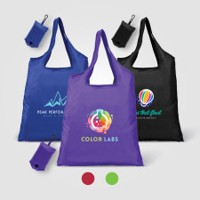 Santorini - Foldaway Shopping Tote Bag - 210D Polyester