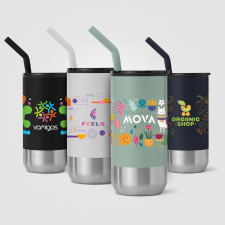 Atlantis - 470 ml Double Wall Tumbler - Stainless with Recycled RPP Inner