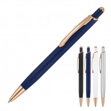 Executive Metal Pen Ballpoint Bella Matte Rose Gold Trim