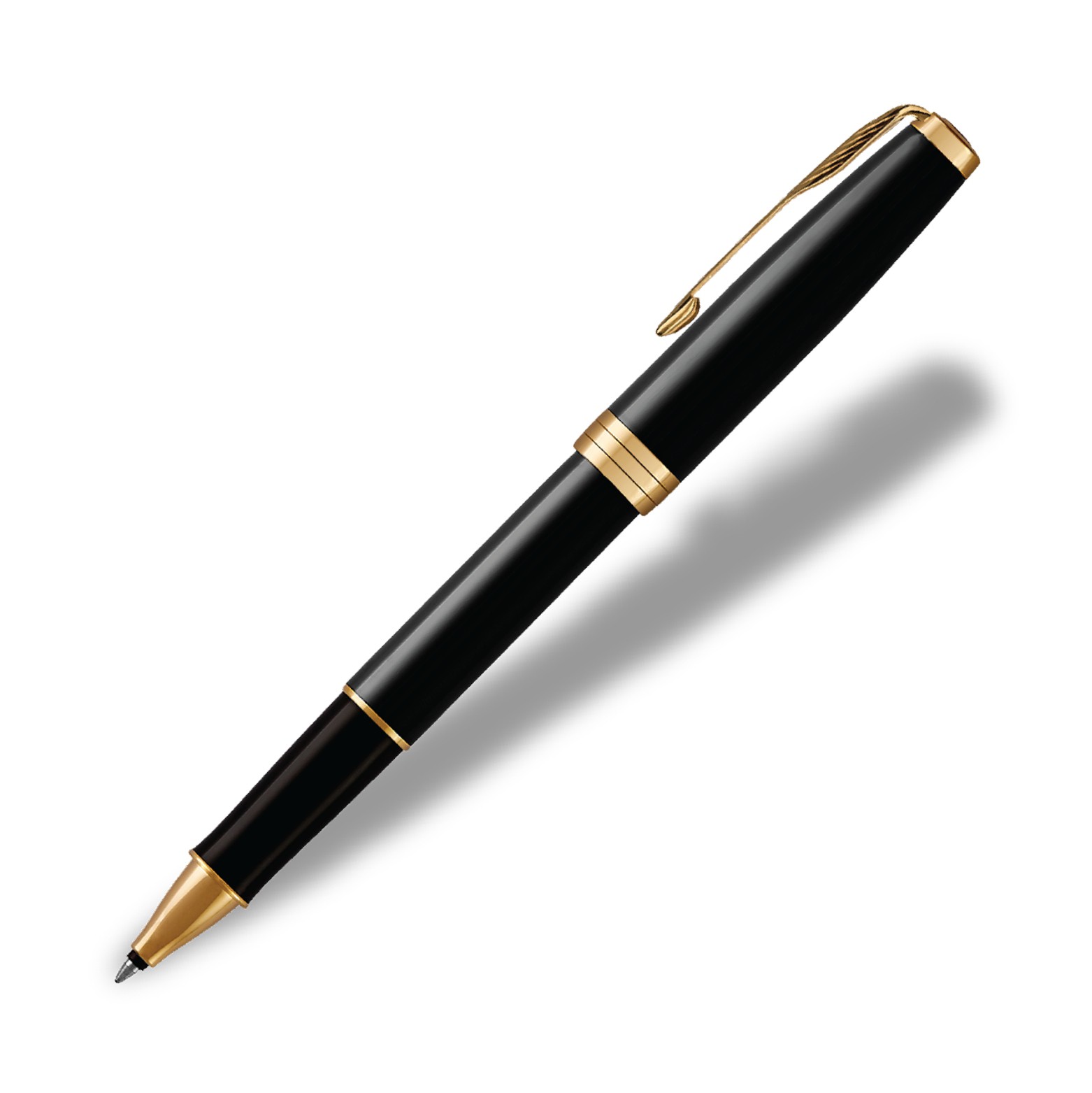 Metal Pen Rollerball Parker Sonnet - Lacquer Black 23K Gold Plated Trim