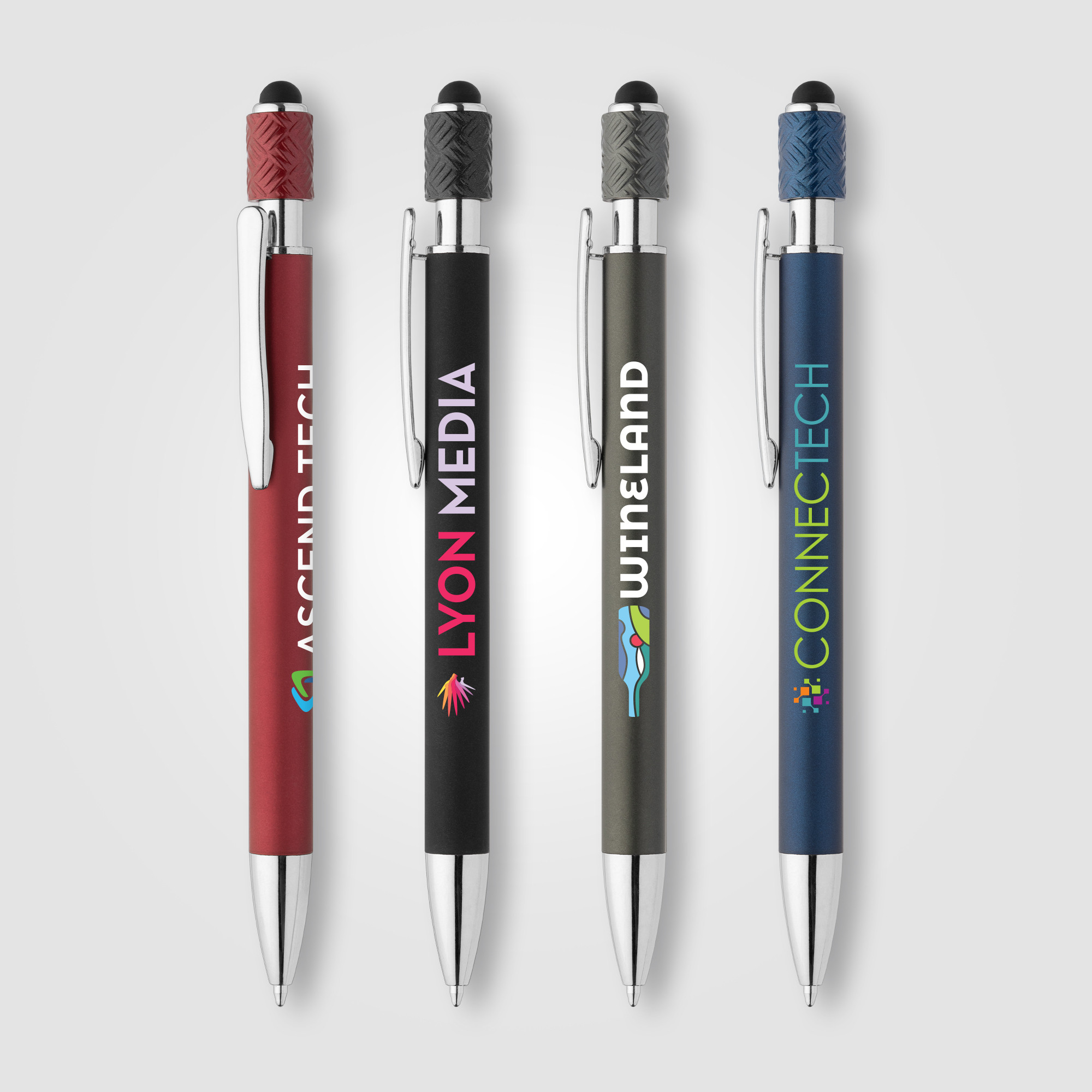 Wave Aluminum Spinner Stylus Pen