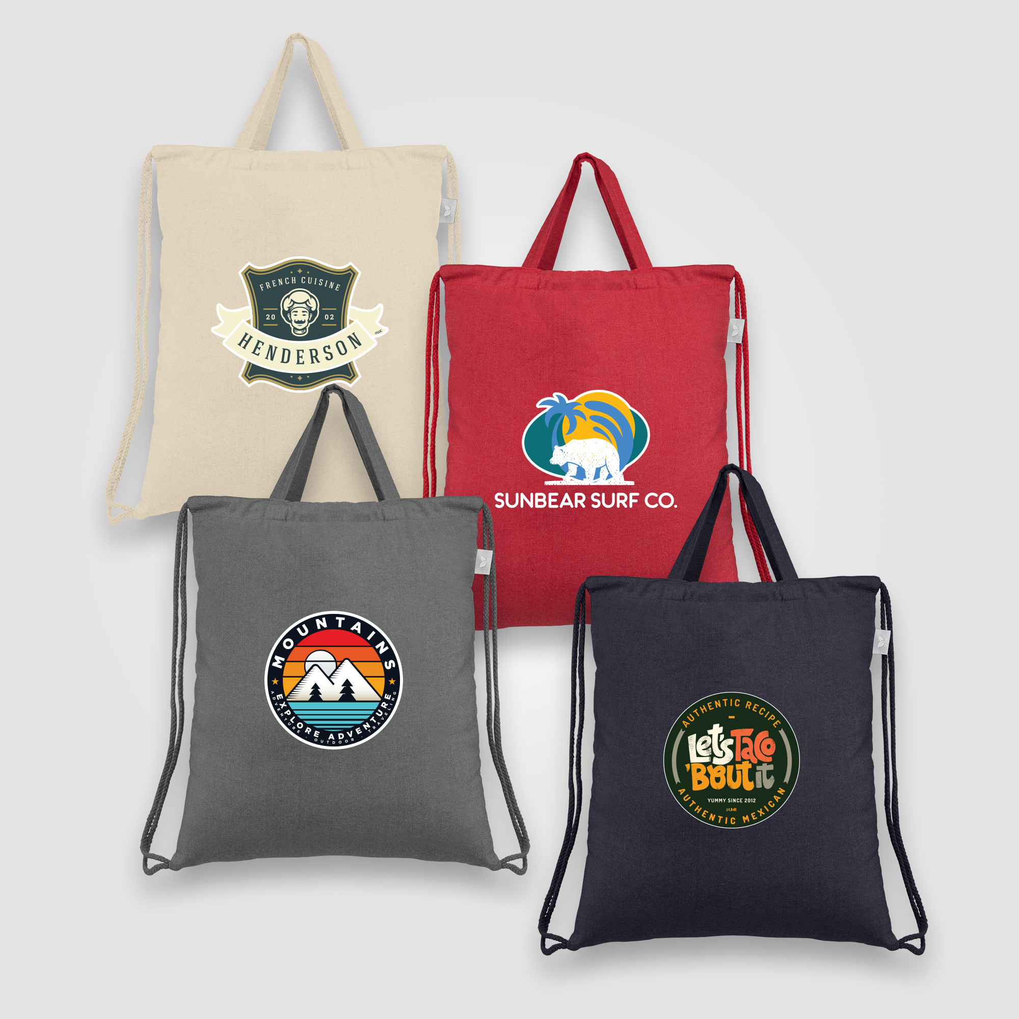 Palma - 5 oz. Recycled Cotton Drawstring Bag