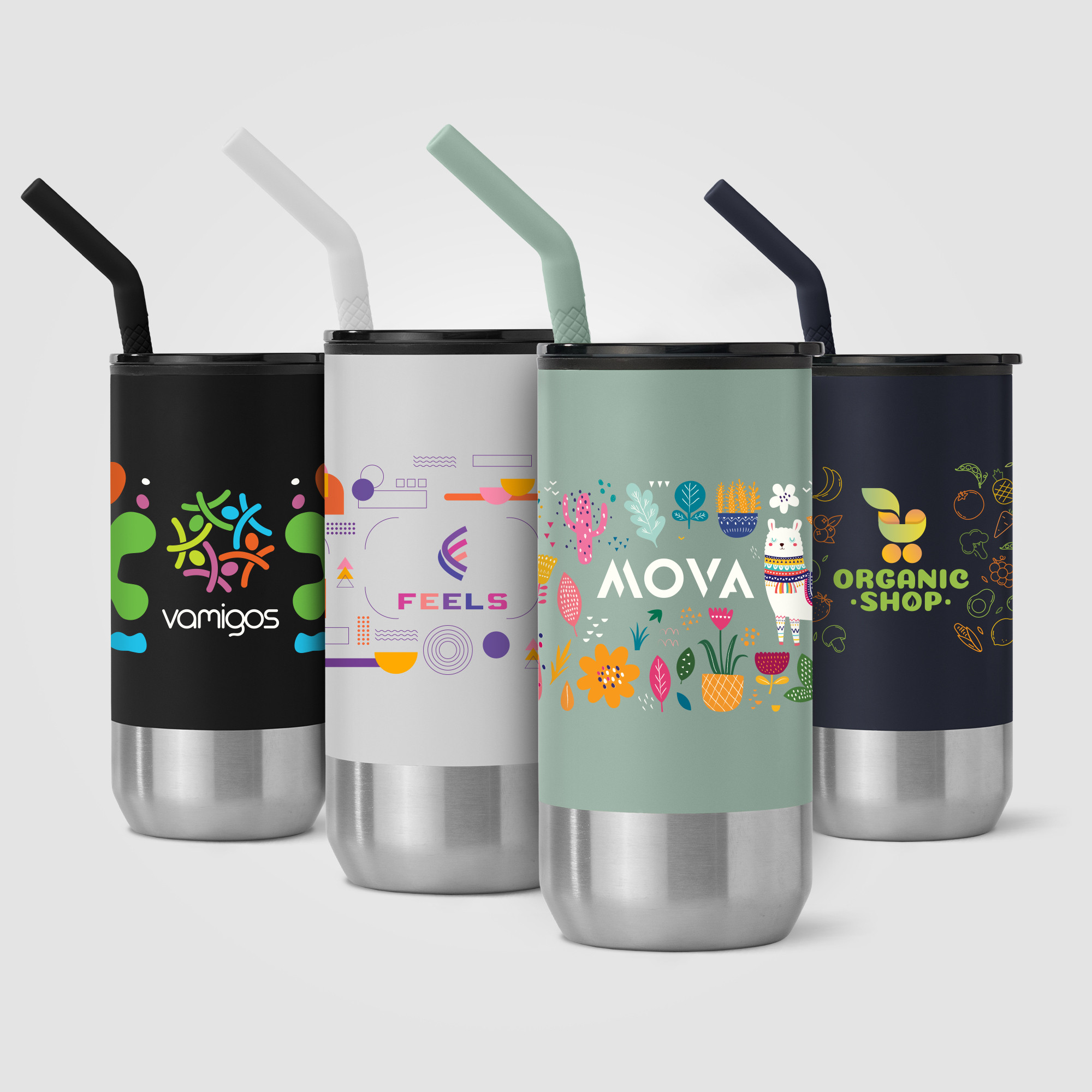 Atlantis - 470 ml Double Wall Tumbler - Stainless with Recycled RPP Inner