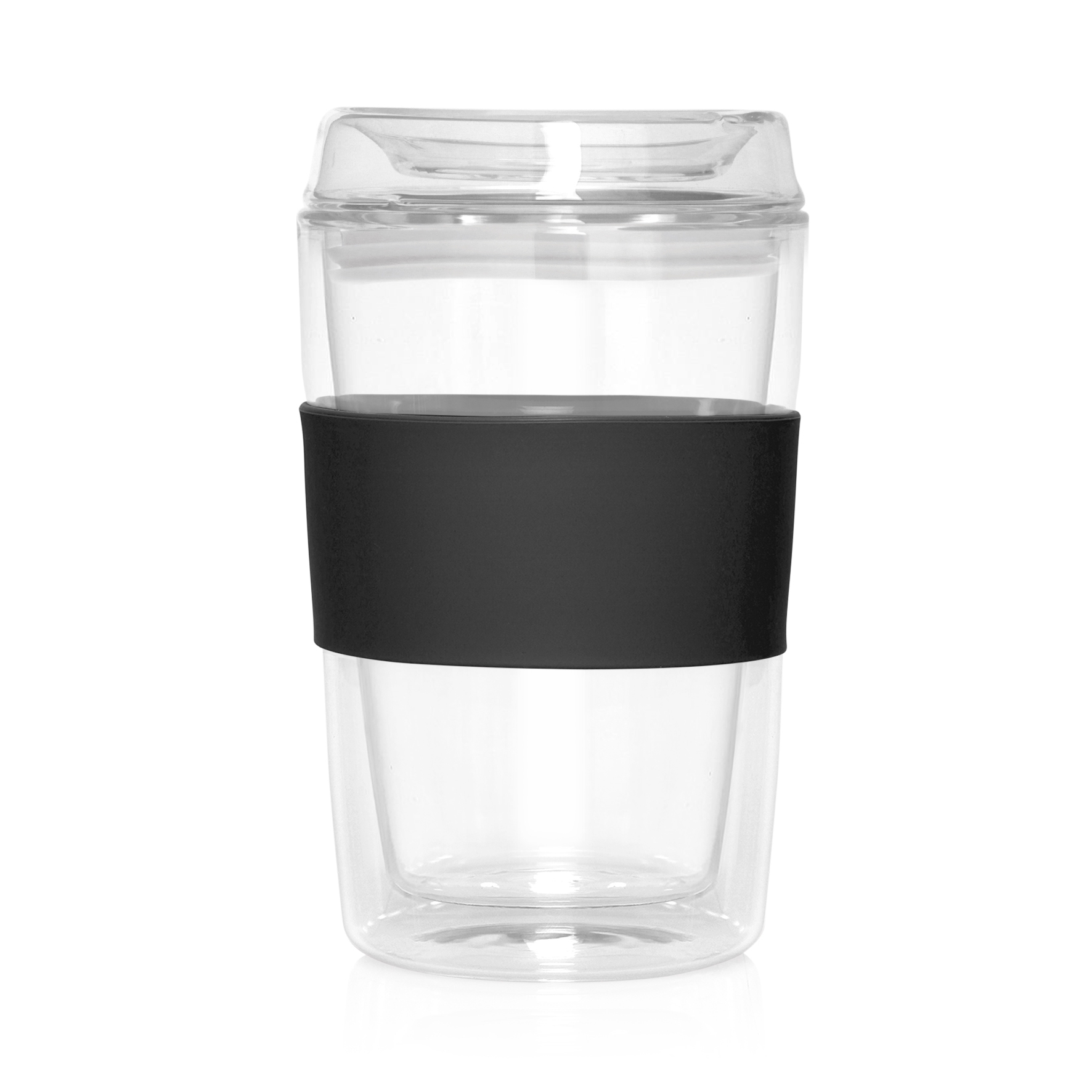 M309LX Eco Coffee Cup Glass Lid Double Wall Cup2Go 300ml